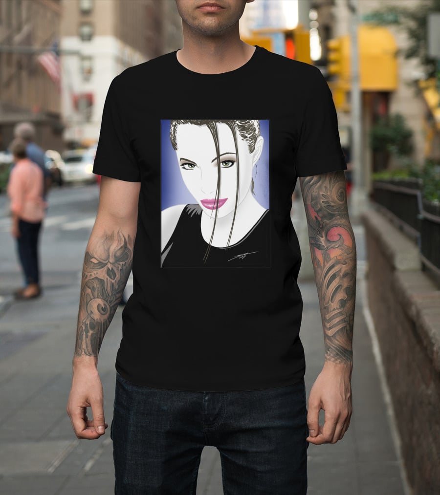Angelic Raider Femme Fatale Portrait 59647 T-Shirt