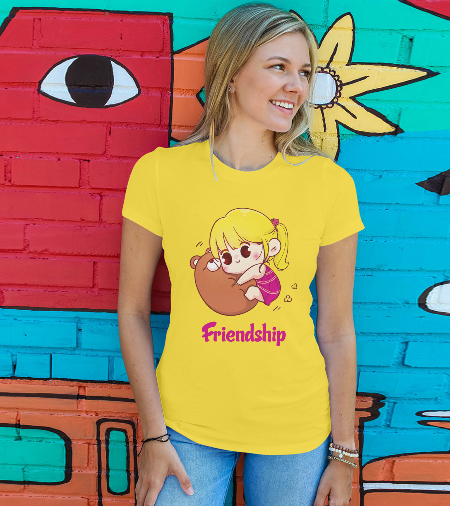 Friendship Baby Comfortable Bear Hug Illustration For Brother T-Shirt