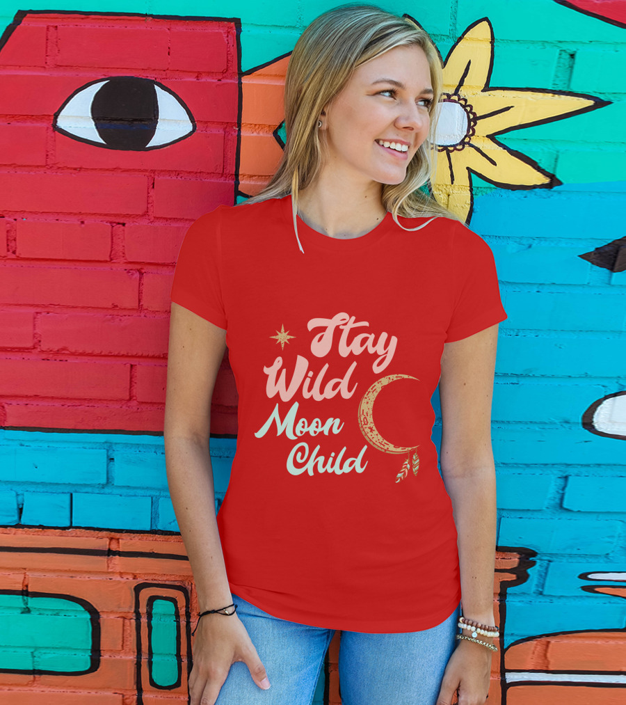 Stay Wild Moon Child Star And Crescent T-Shirt