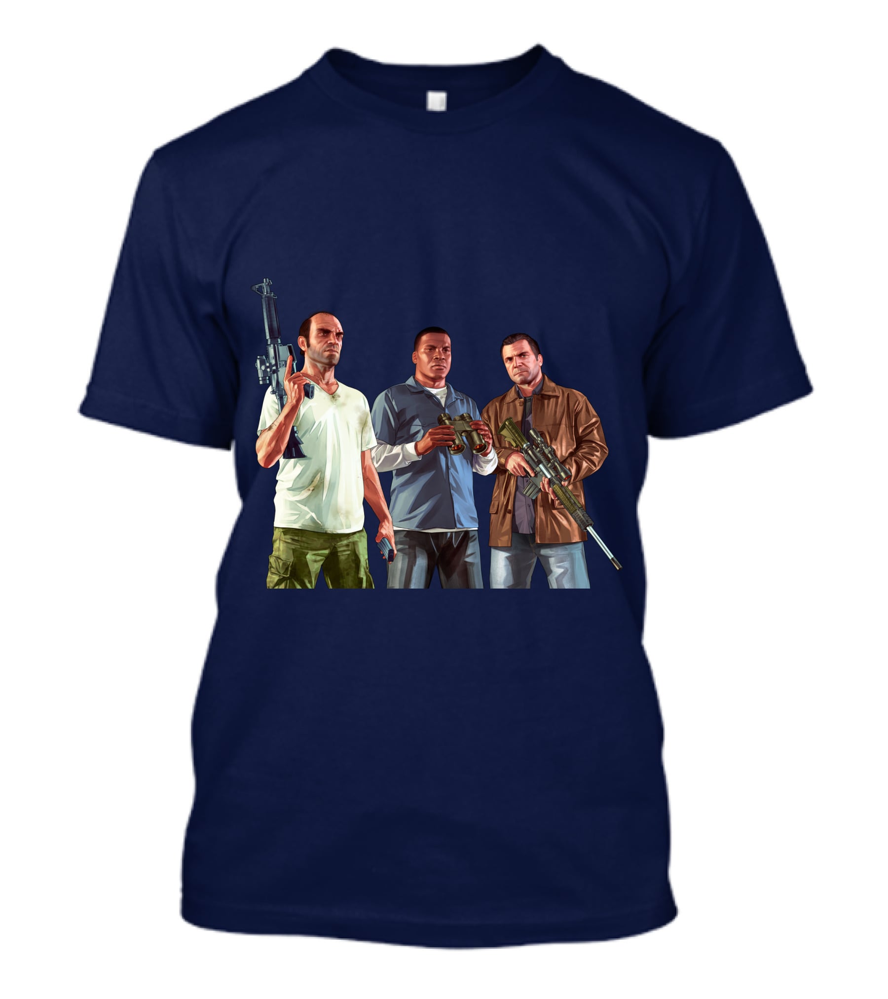 Grand Theft Auto Characters With Weapons T-Shirt