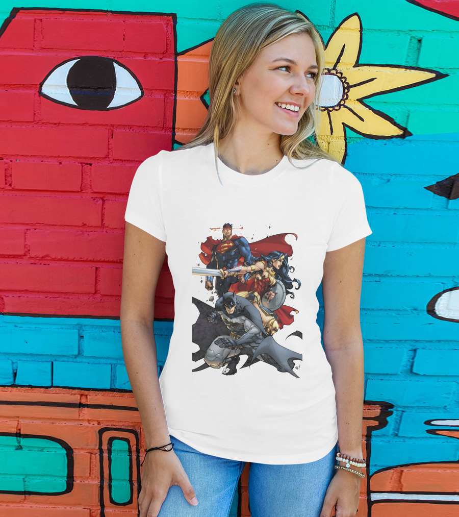 Justice League Trinity Superman Wonder Woman Batman T-Shirt