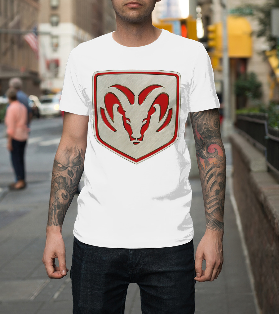 The Ram Emblem Silver Redbadge T-Shirt