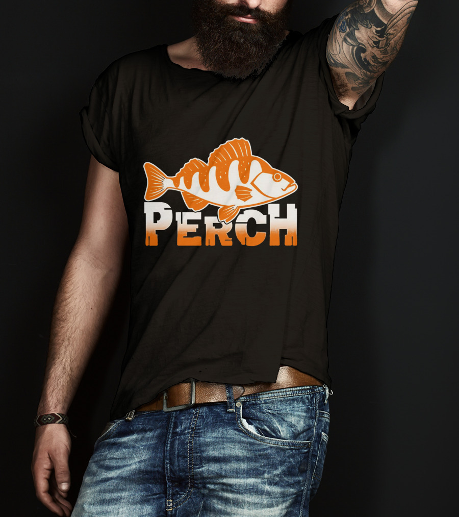 PERCH Fish Orange T-Shirt
