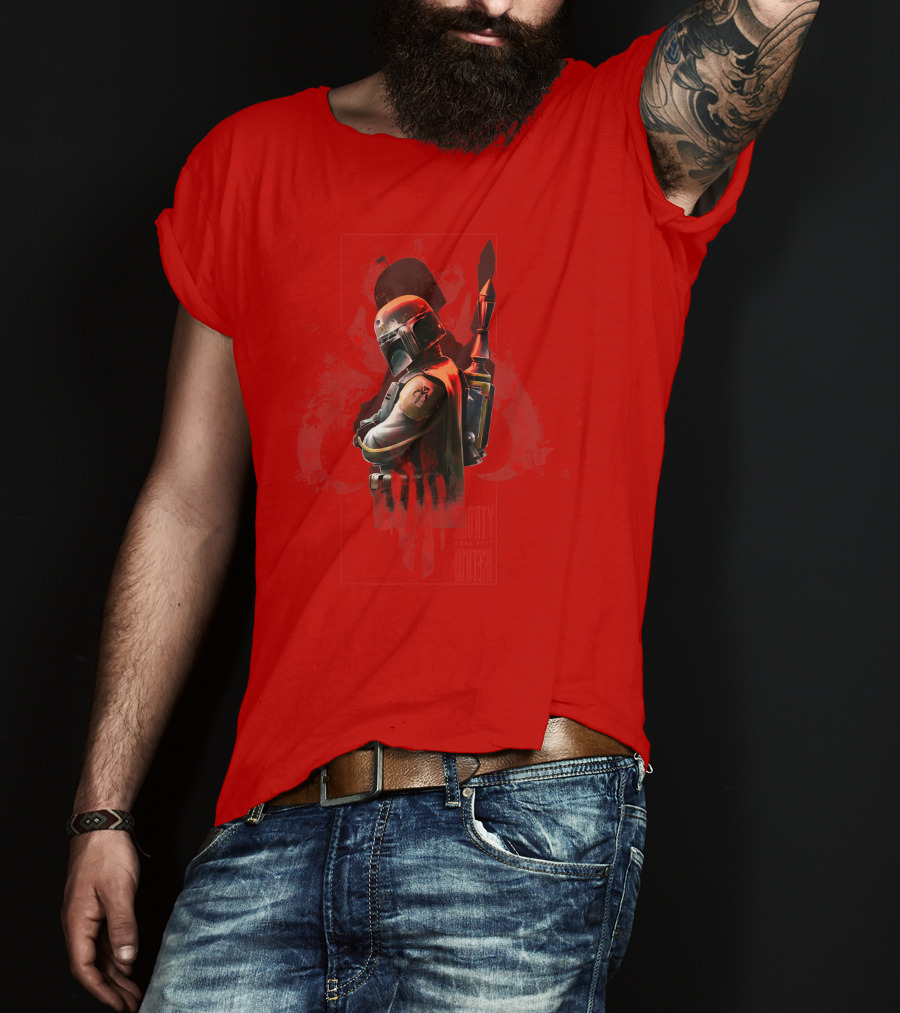 Star Wars Boba Fett Mandalorian Hunter Mythosaur Crest T-Shirt
