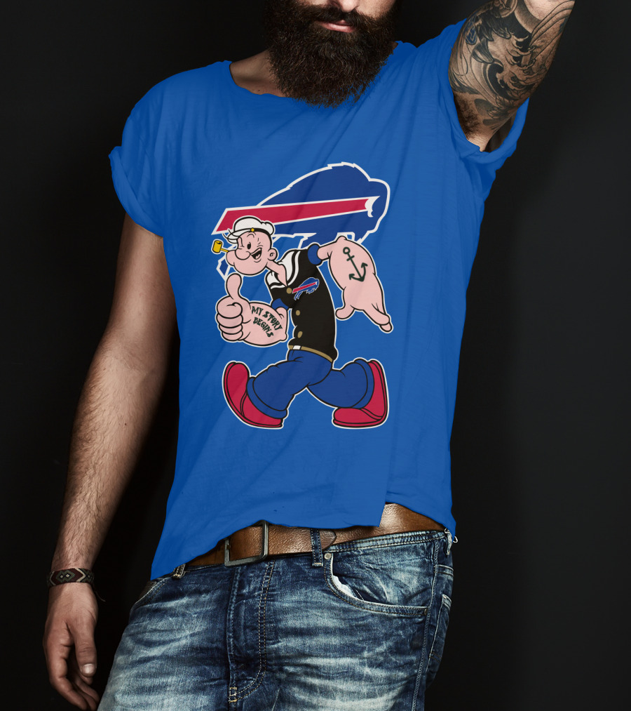 Buffalo Bills Popeye My Spirit Beanie T-Shirt