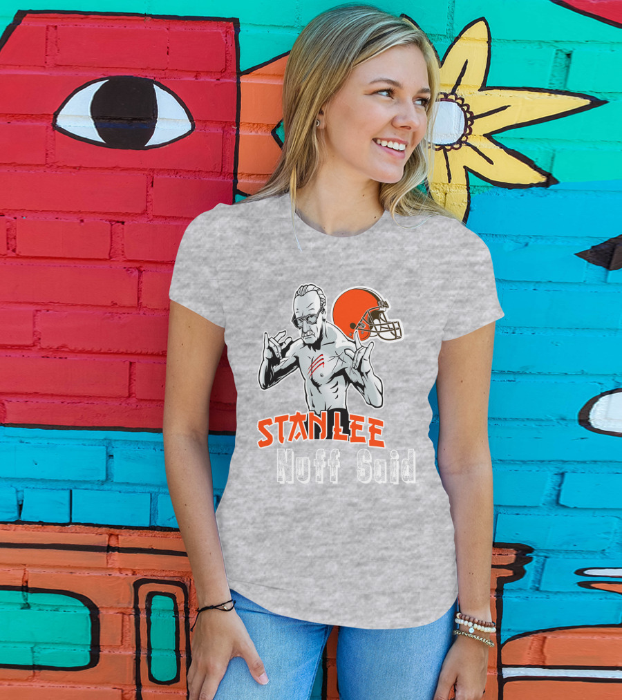 Stanlee Nuff Said Browns Helmet T-Shirt