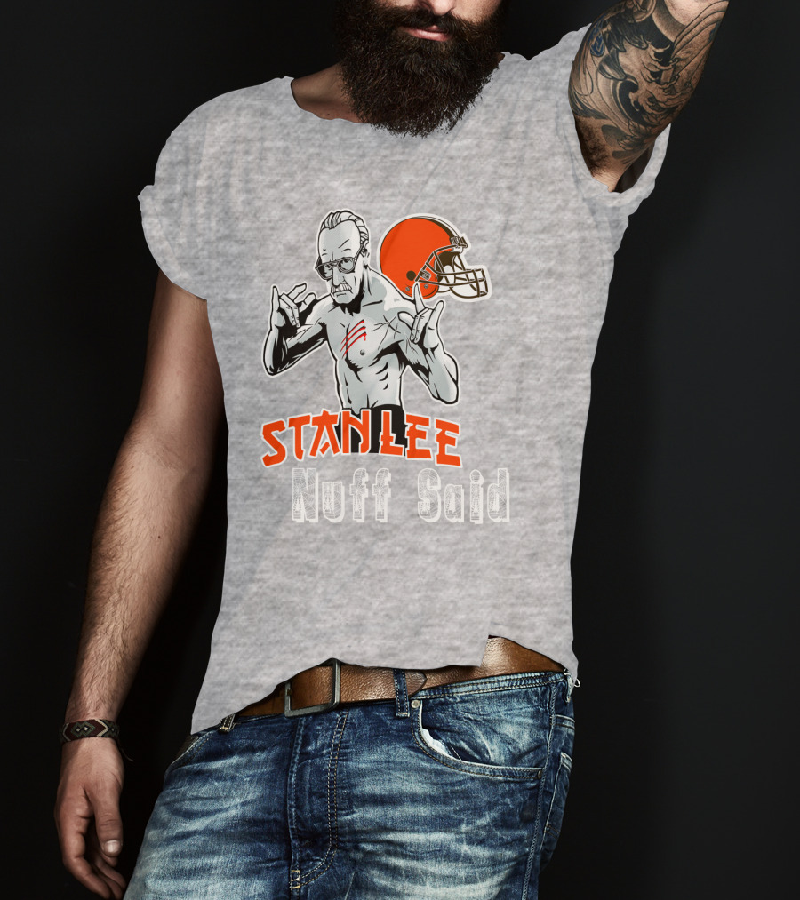 Stanlee Nuff Said Browns Helmet T-Shirt