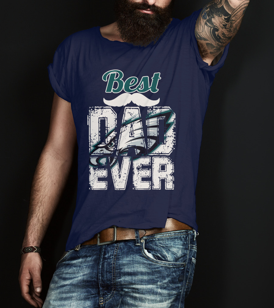 Best Dad Ever Eagles T-Shirt