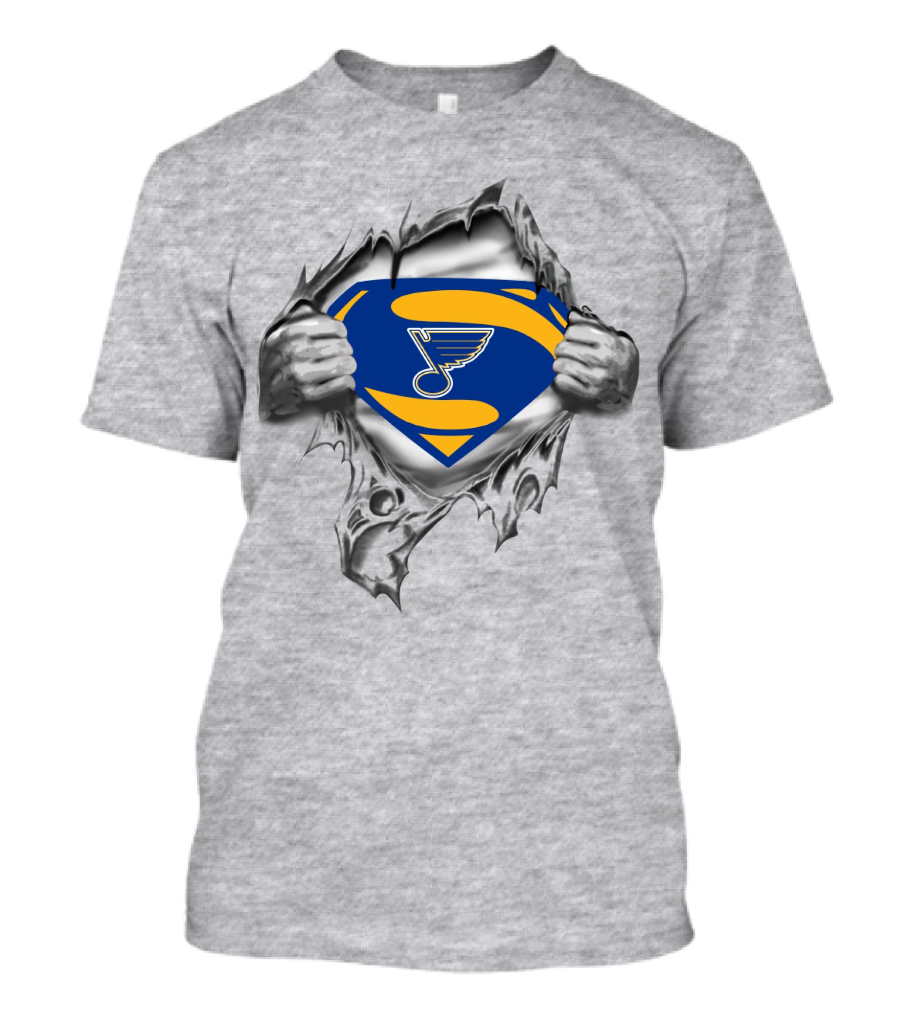 St. Louis Blues Superman Logo Concept T-Shirt