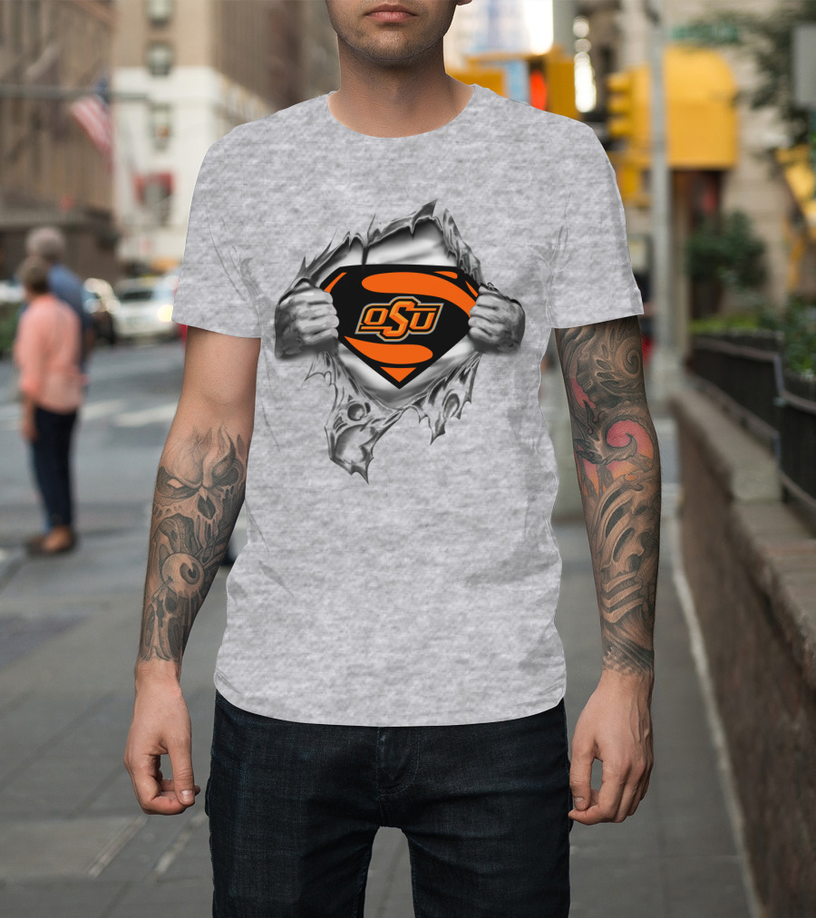 Osu Oklahoma State Cowboys Superman T-Shirt
