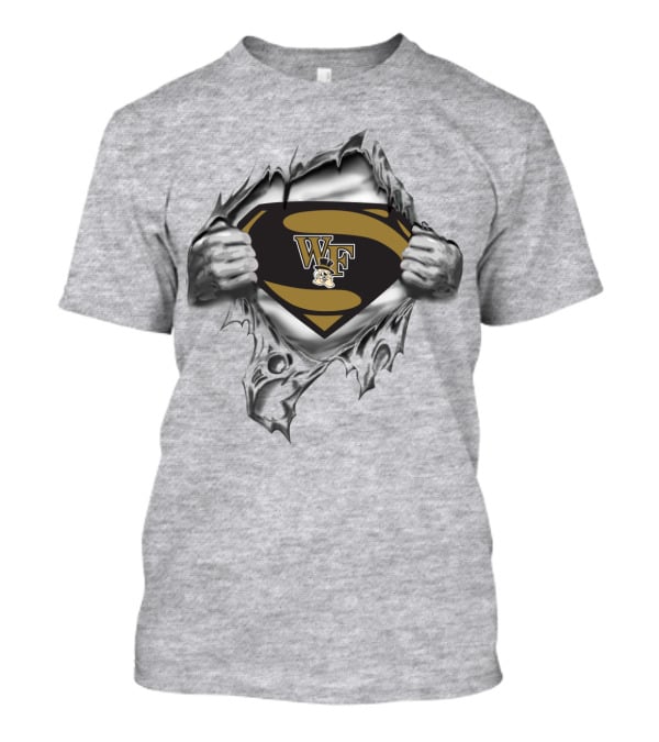 Wake Forest Demon Deacons Hero Crest Wf Logo Super Strength T-Shirt
