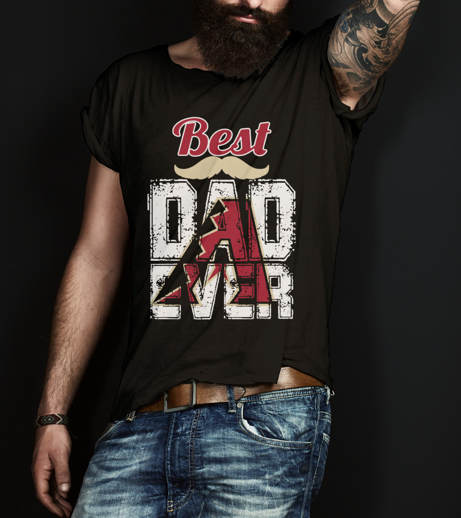 Best Dad Ever Diamondbacks T-Shirt