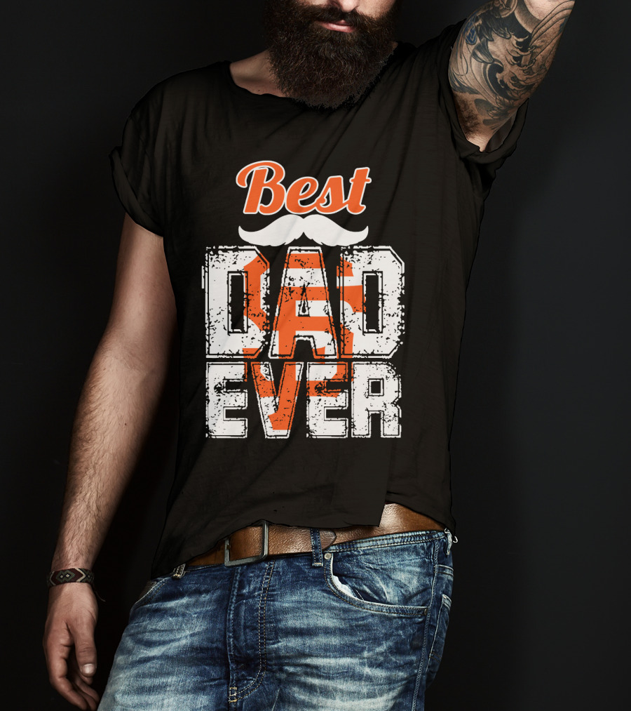 Best Dad Ever Giants Fan T-Shirt