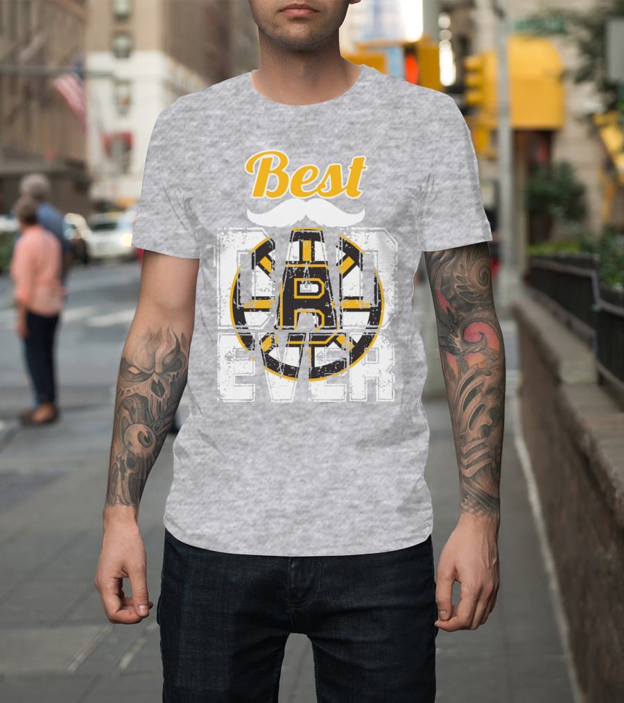 Best Dad Ever Bruins T-Shirt