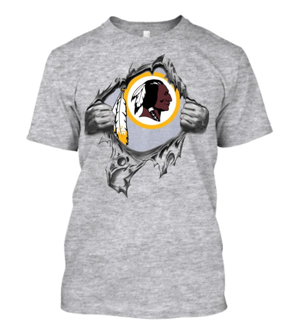 Washington Redskins Ripped Through T-Shirt