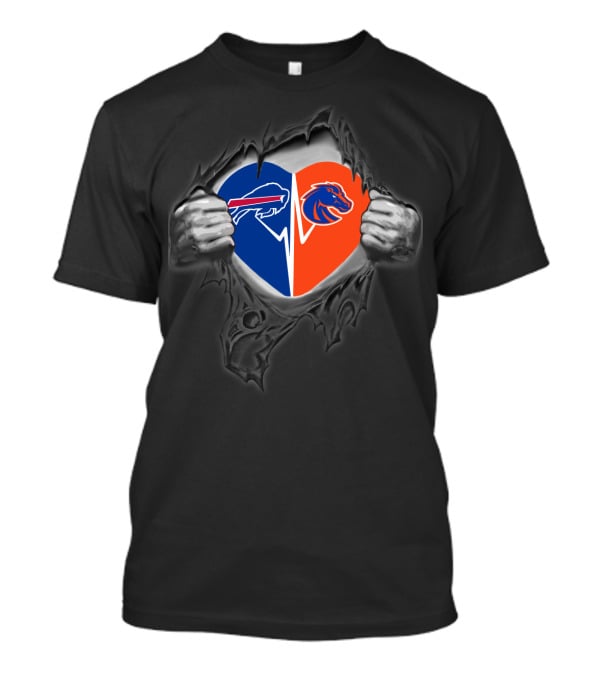 Bills Boise State Broncos Heart T-Shirt