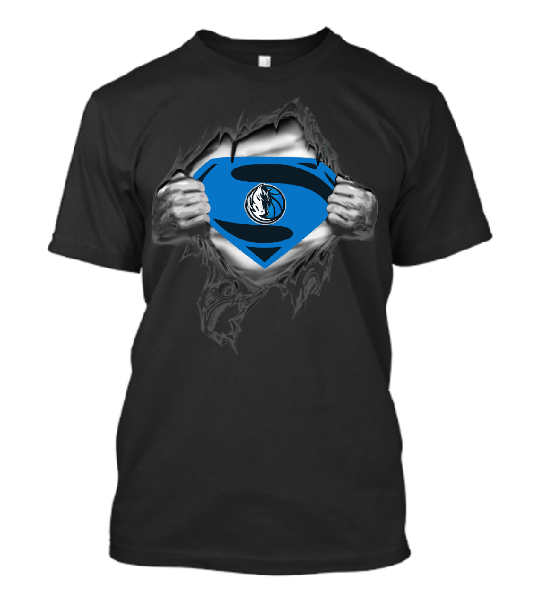 Dallas Mavericks Superhero Emblem With 86 Retro Vibe T-Shirt