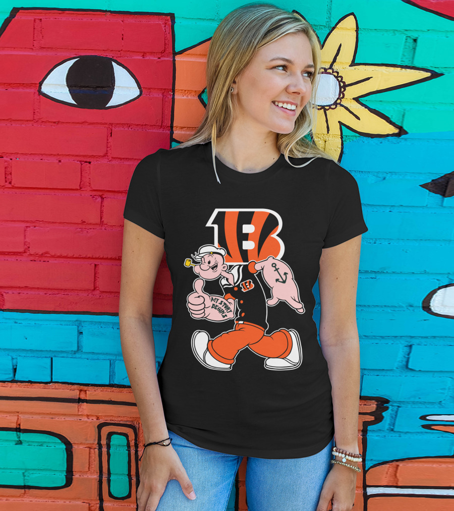 Bengals Popeye My Story Design 26 Cincinnati Bengals T-Shirt