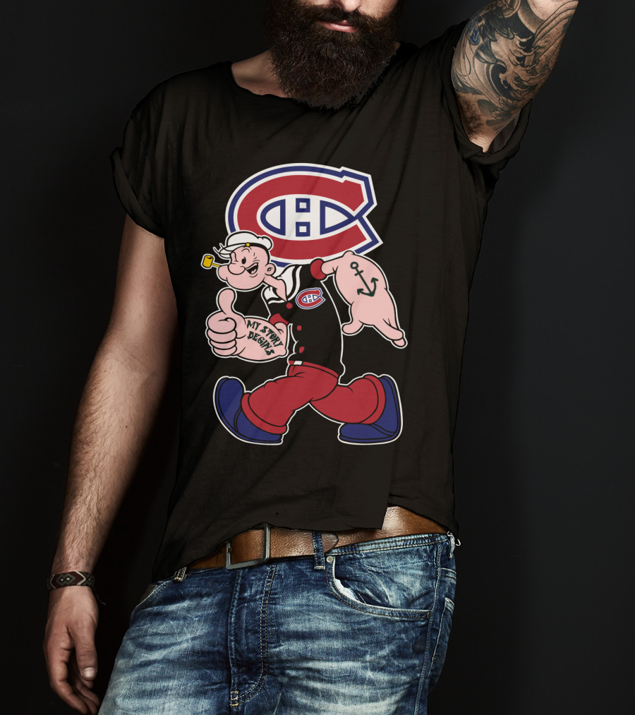 Montreal Canadiens Popeye My Story Begins T-Shirt