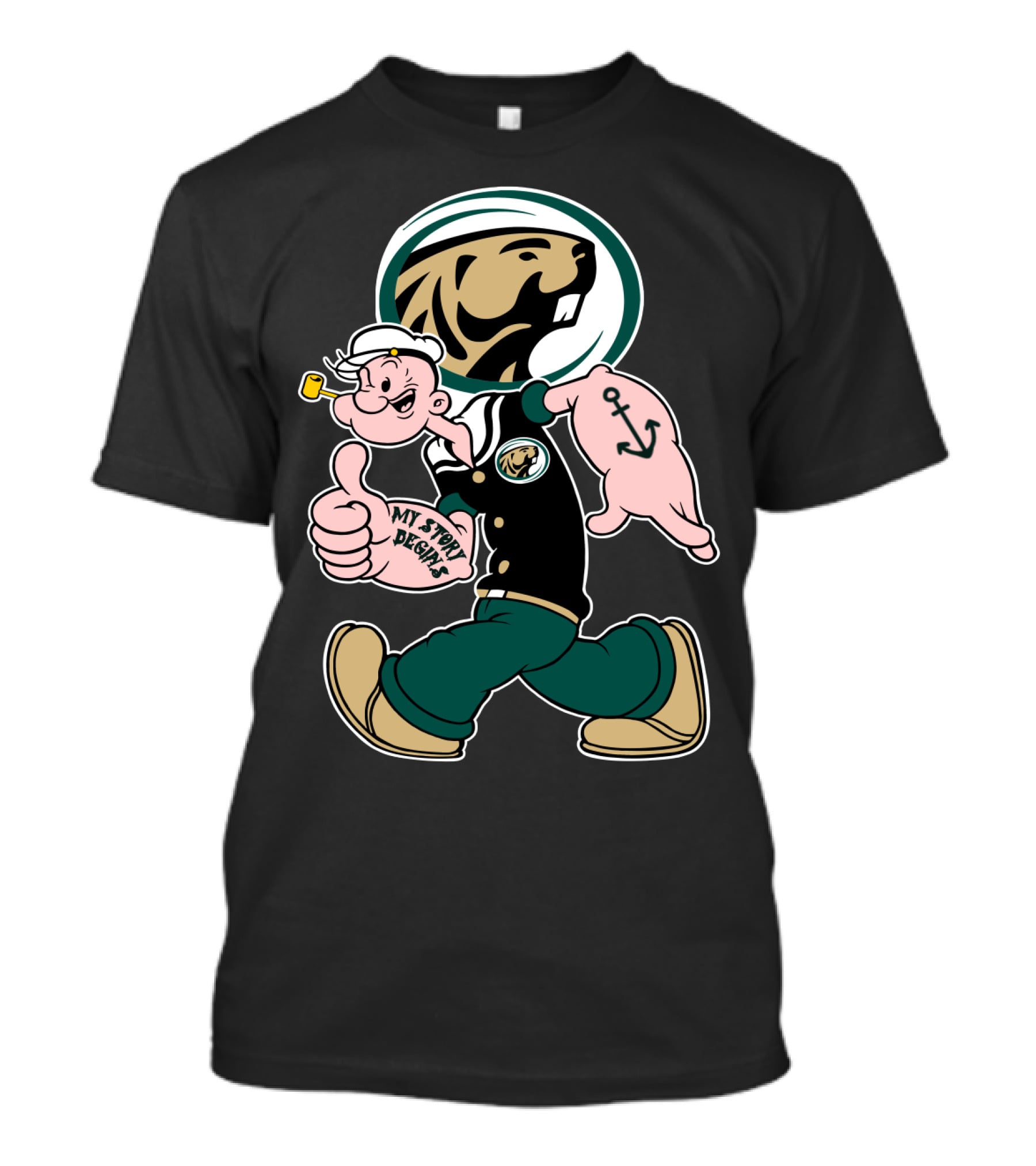 Bemidji State Beavers Popeye My Story Designs T-Shirt