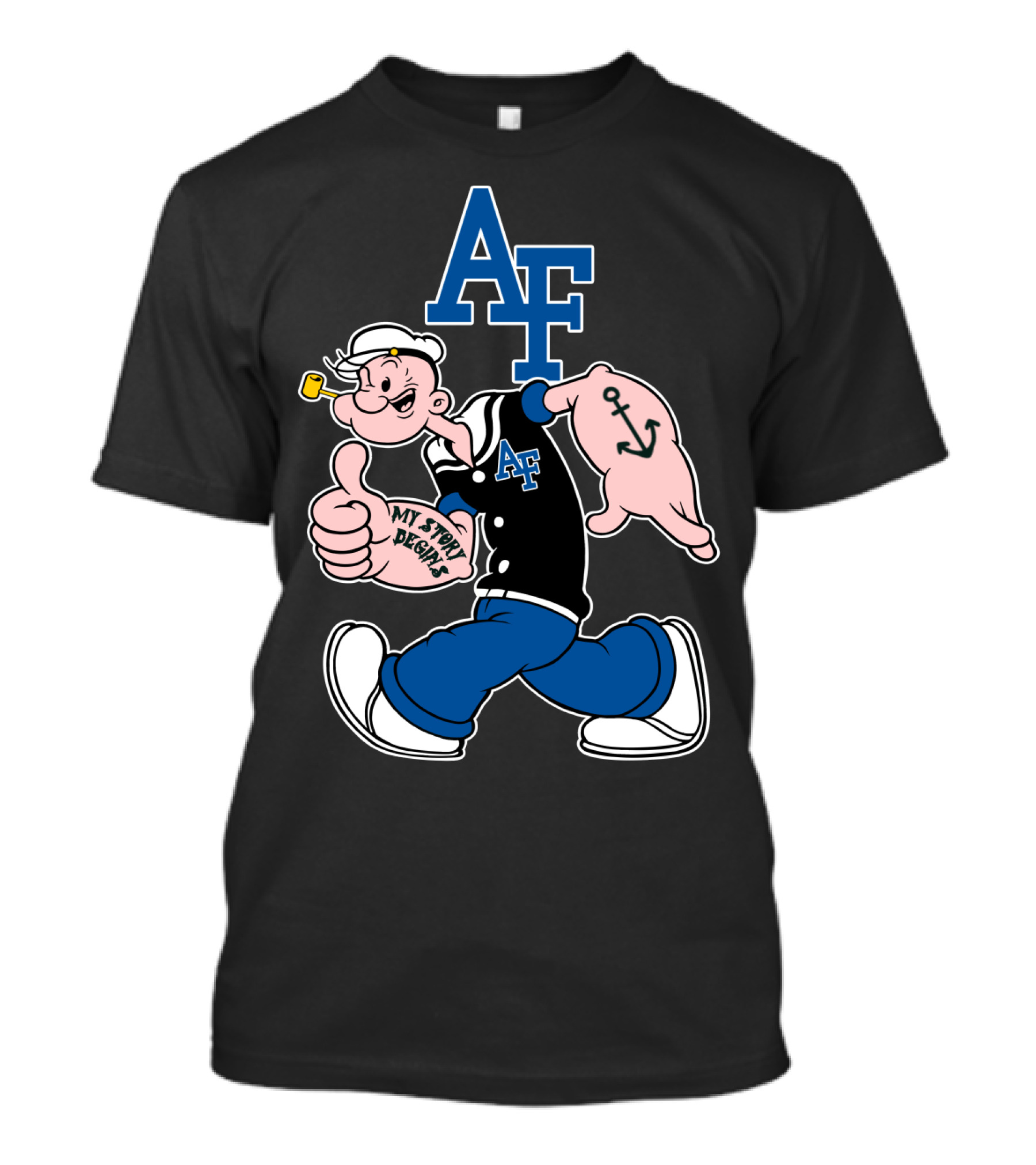Af Air Force Falcons My Story Begins T-Shirt