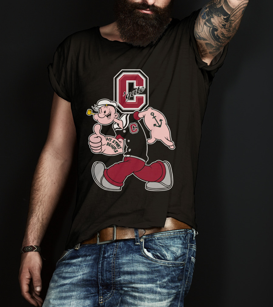 Colgate Raiders Popeye C'gate My Story Begins T-Shirt