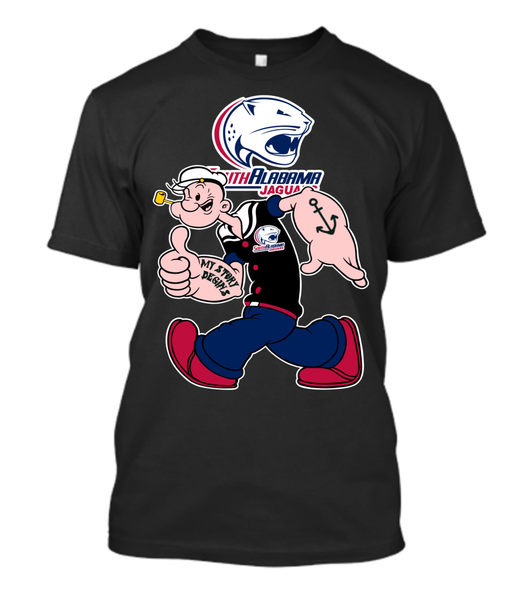 South Alabama Jaguars My Story Begins T-Shirt