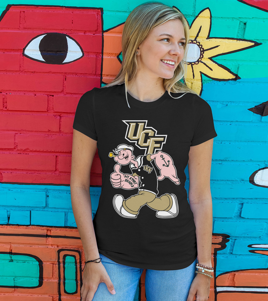 Ucf Knights My Story Designs Sailor With Thumbs Up And Anchor Tattoo T-Shirt