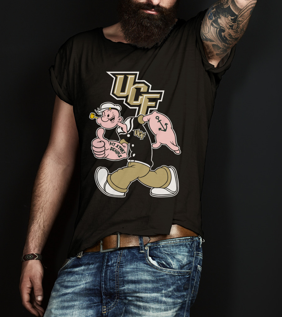 Ucf Knights My Story Designs Sailor With Thumbs Up And Anchor Tattoo T-Shirt