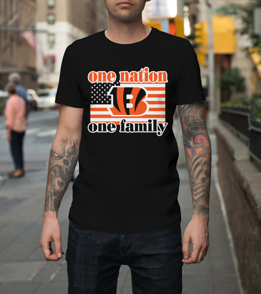 Cincinnati Bengals One Nation One Family T-Shirt