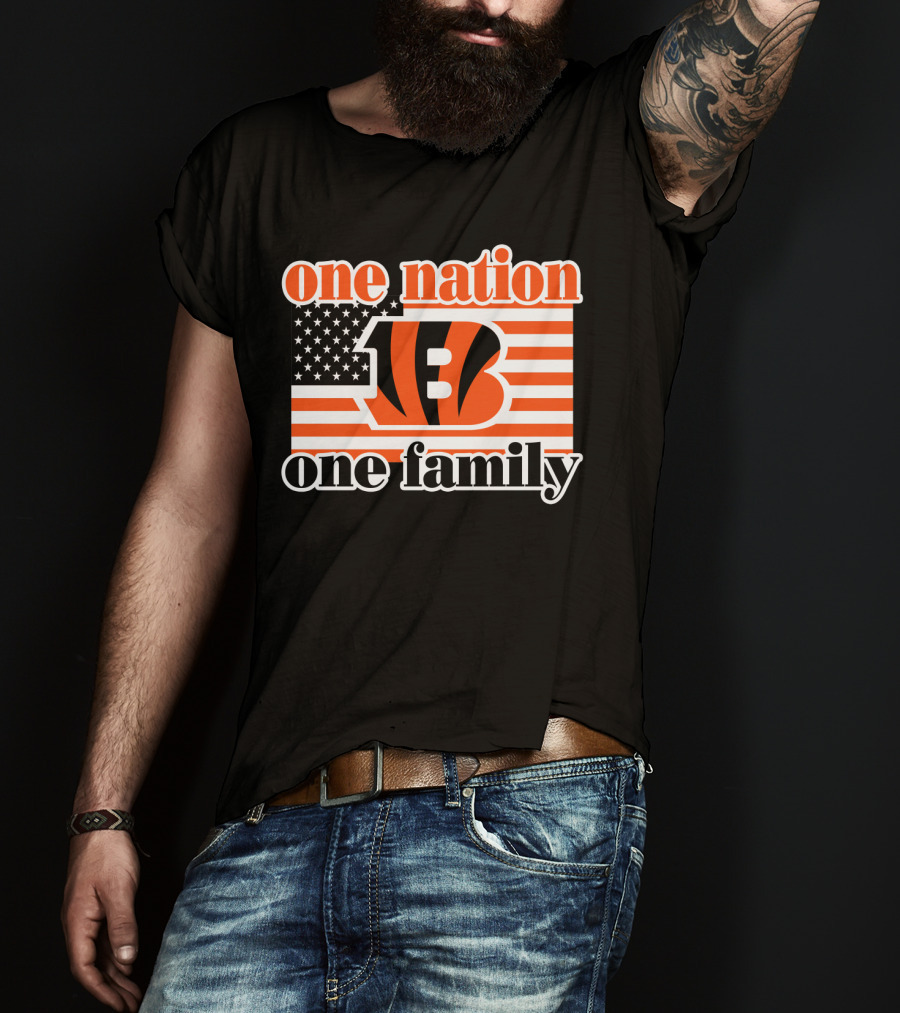 Cincinnati Bengals One Nation One Family T-Shirt