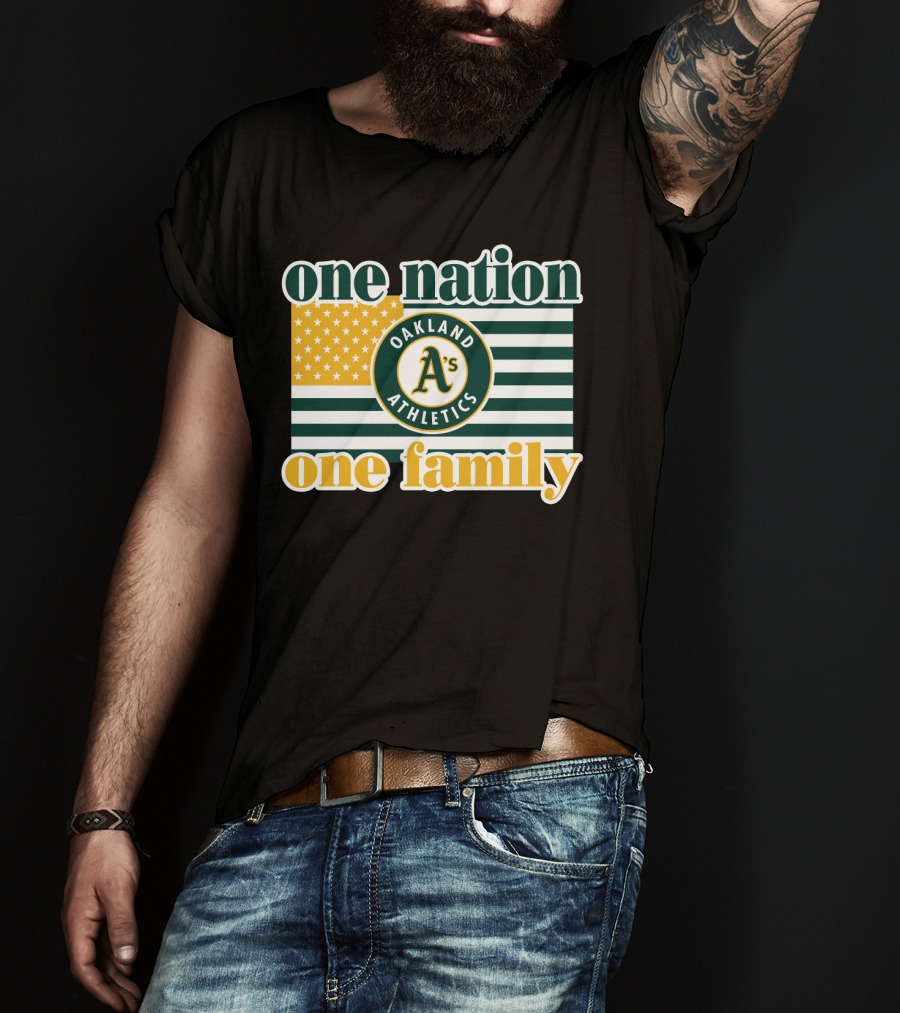 One Nation One Family Oakland Athletics T-Shirt