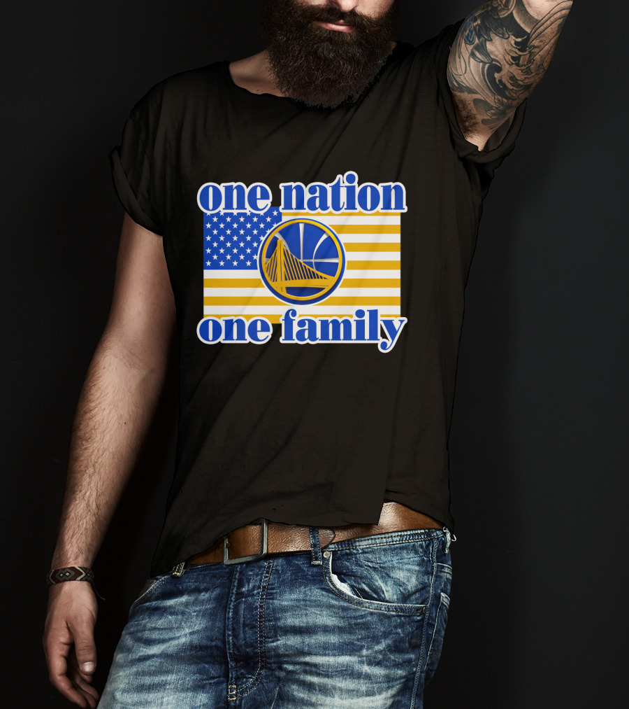 Golden State Warriors One Nation One Family T-Shirt