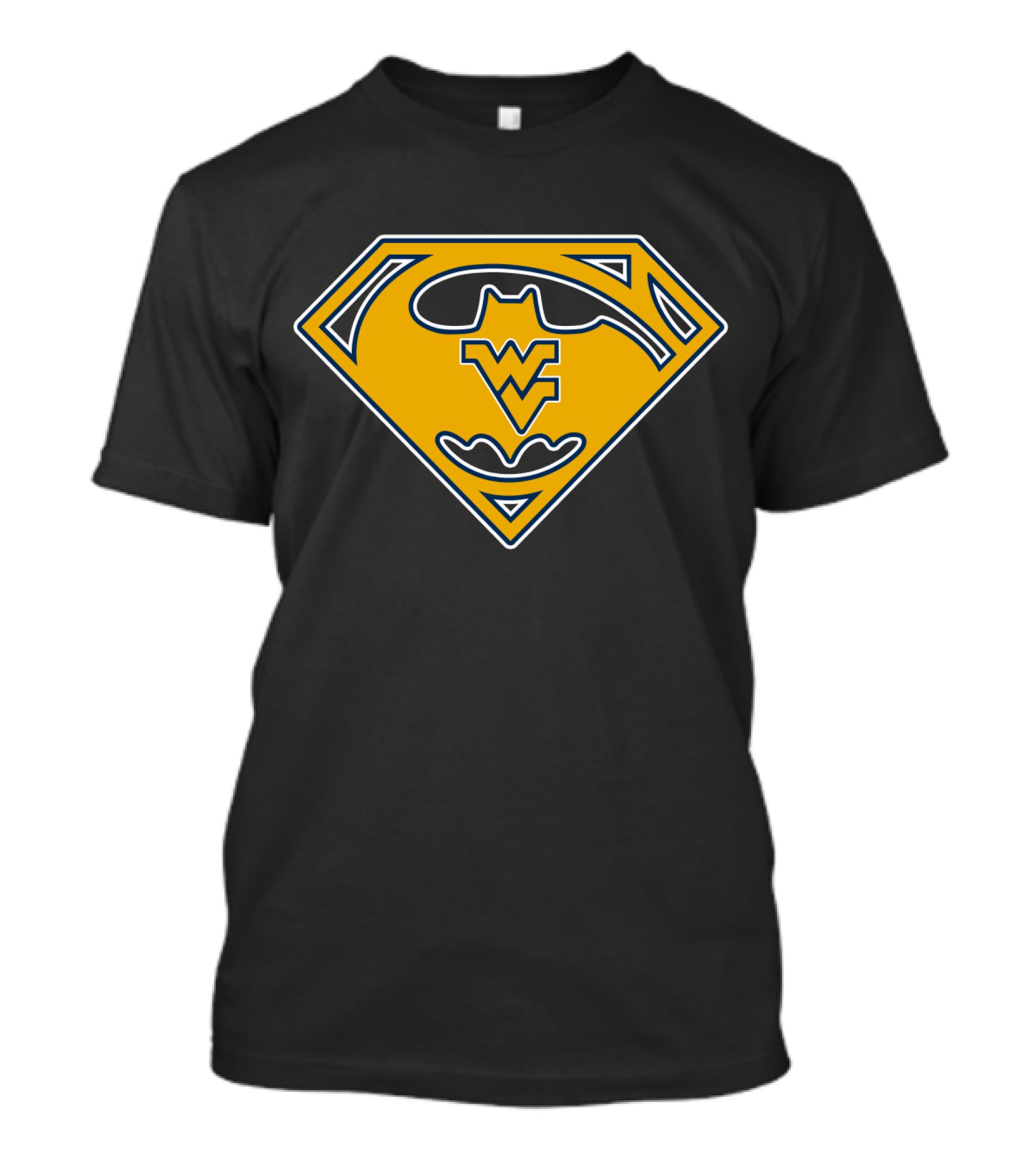 West Virginia Mountaineers Superman Batman T-Shirt