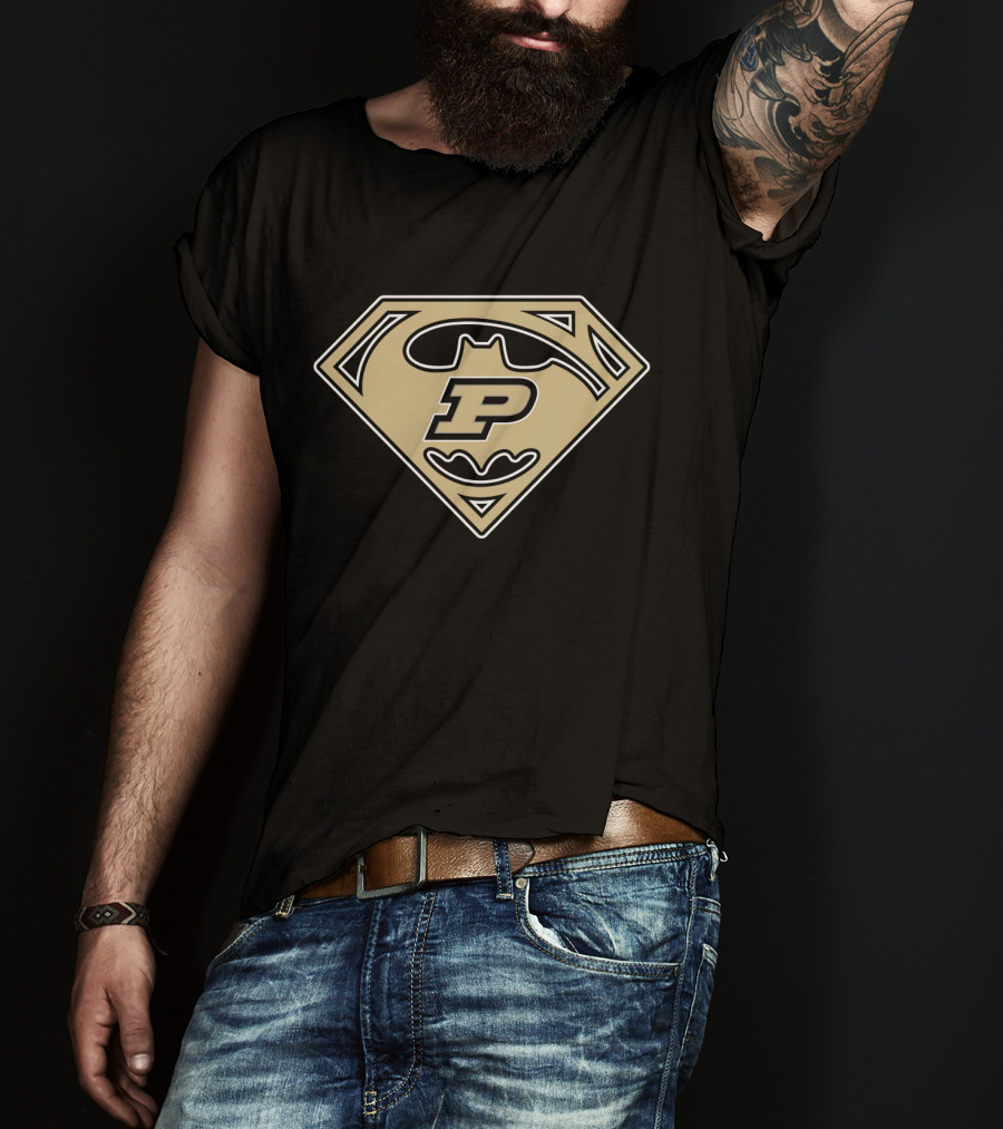 Purdue Boilermakers Batman Superhero T-Shirt