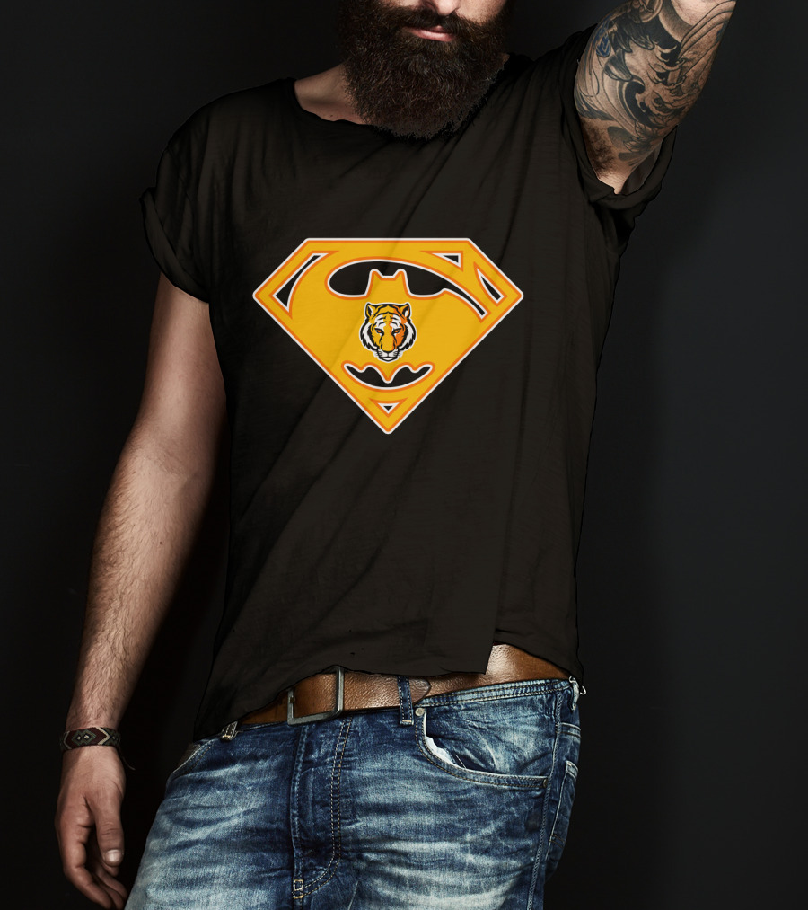 Depauw Tigers 80 Superman Batman T-Shirt