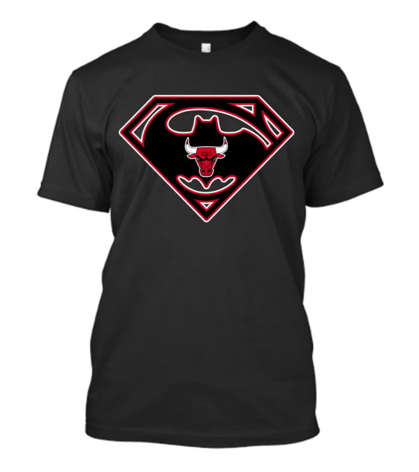 Chicago Bulls Superman Logo Fusion 186 T-Shirt