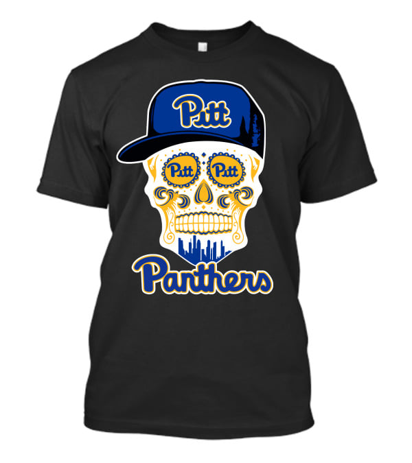 Pittsburgh Panthers Pitt Skull With Hat T-Shirt