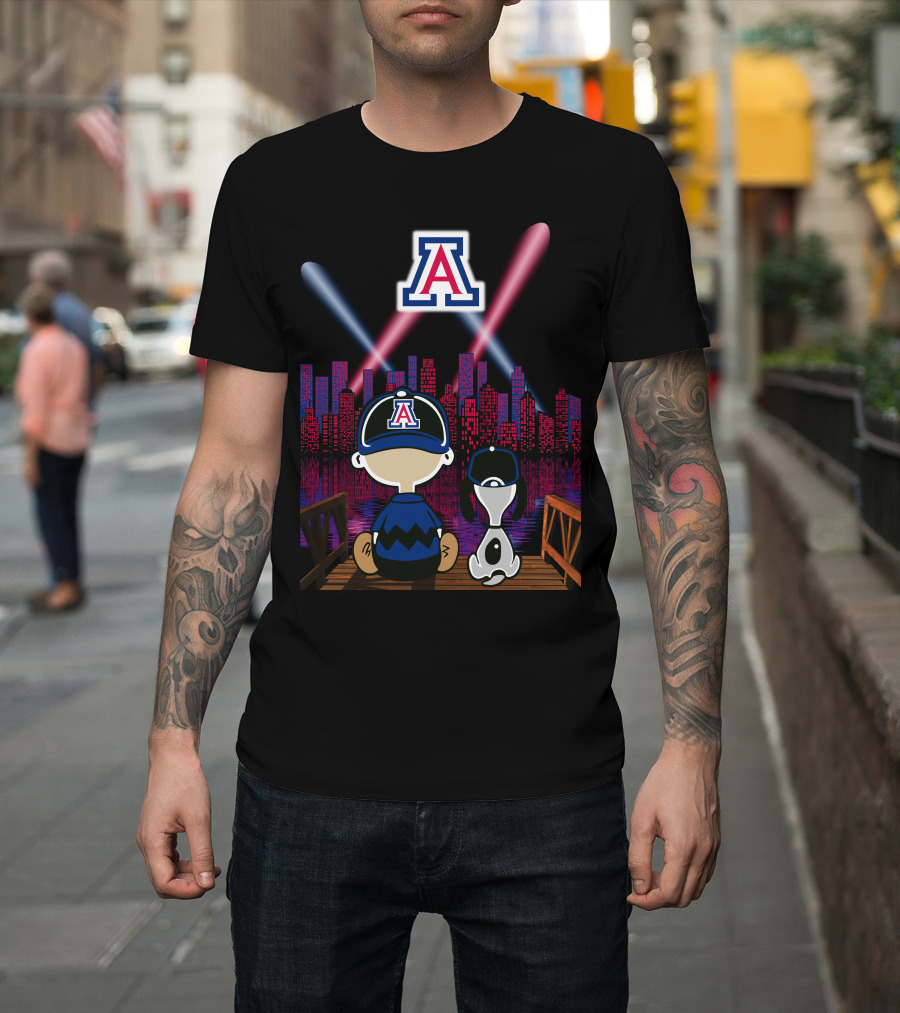 Arizona Wildcats '95 Night City Skyline Classic Scene T-Shirt