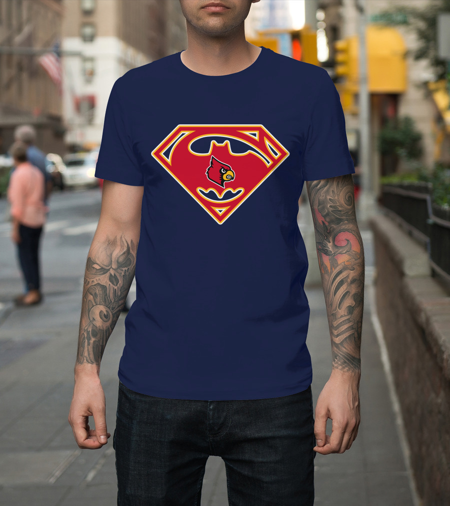 Louisville Cardinals Superman T-Shirt