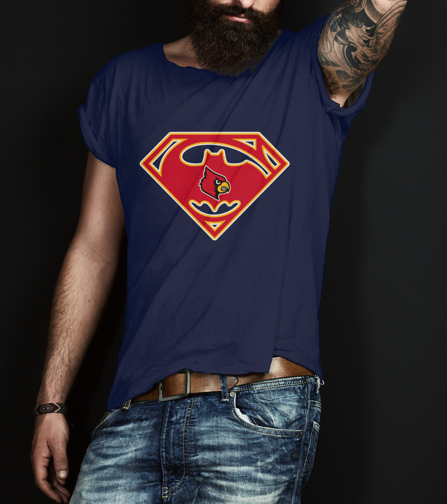 Louisville Cardinals Superman T-Shirt