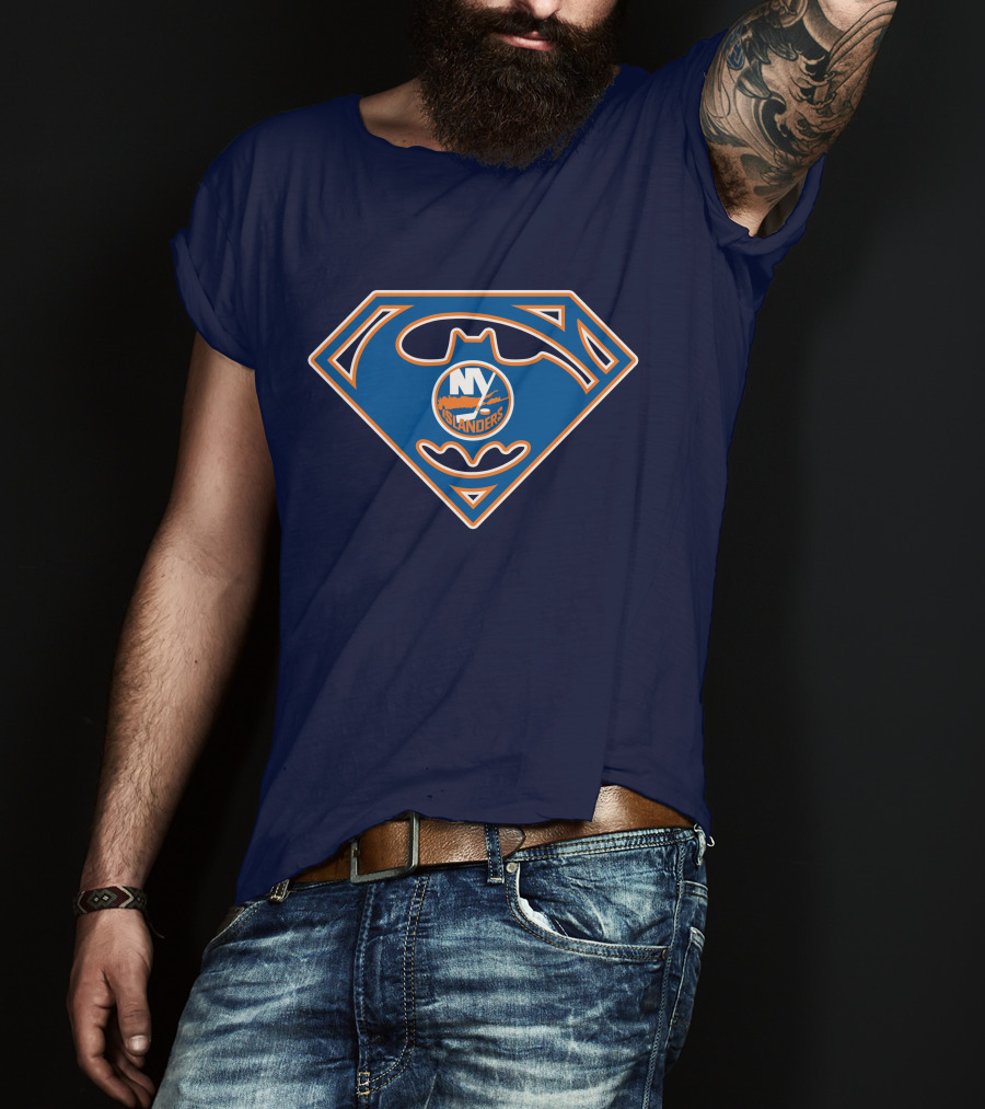 New York Islanders Batman Superman T-Shirt