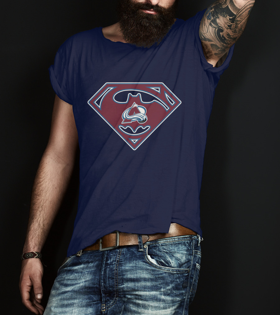 Batman Superman Colorado Avalanche Logo 152 T-Shirt