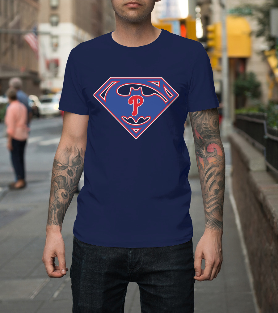 Phillies Superhero Emblem Fusion T-Shirt