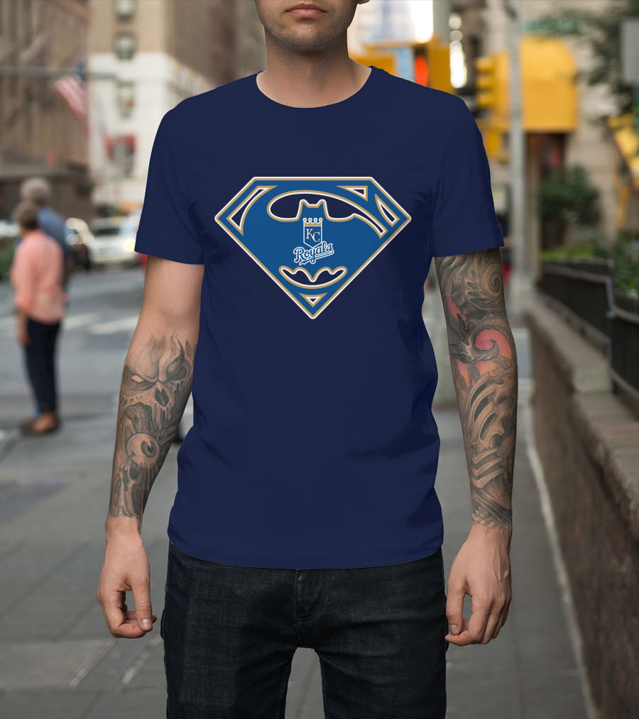 Kansas City Royals Batman Superman T-Shirt