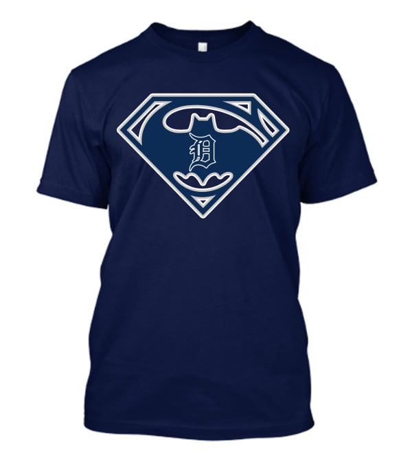 Detroit Tigers Superhero Emblem 210 T-Shirt
