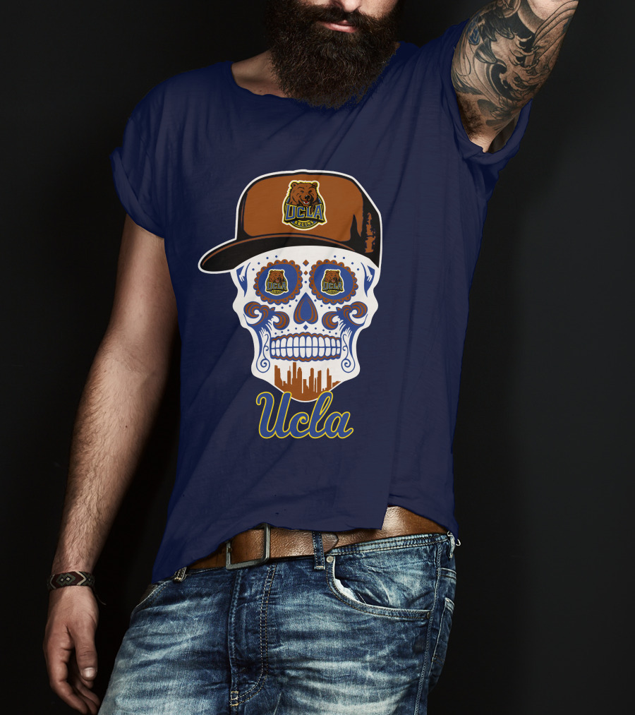 Ucla Bruins Skull With Cap T-Shirt
