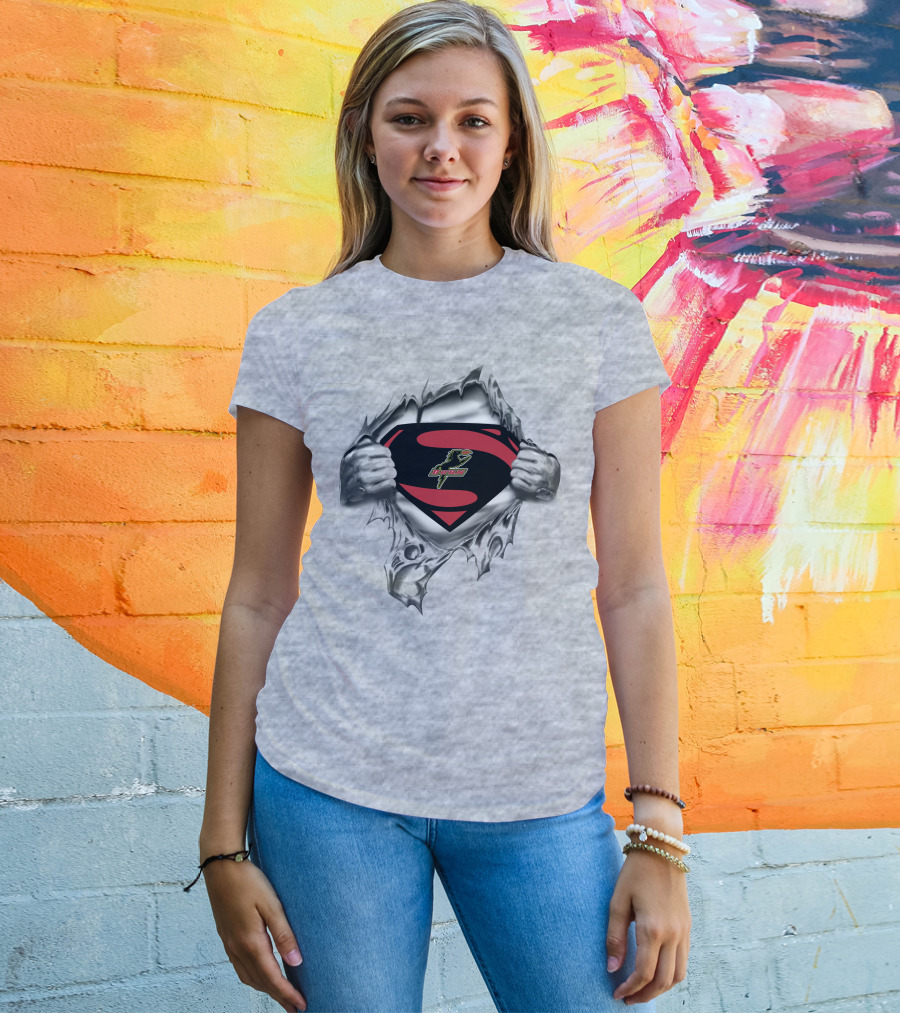 Dallas Burn Superman Logo With Torn Chest T-Shirt
