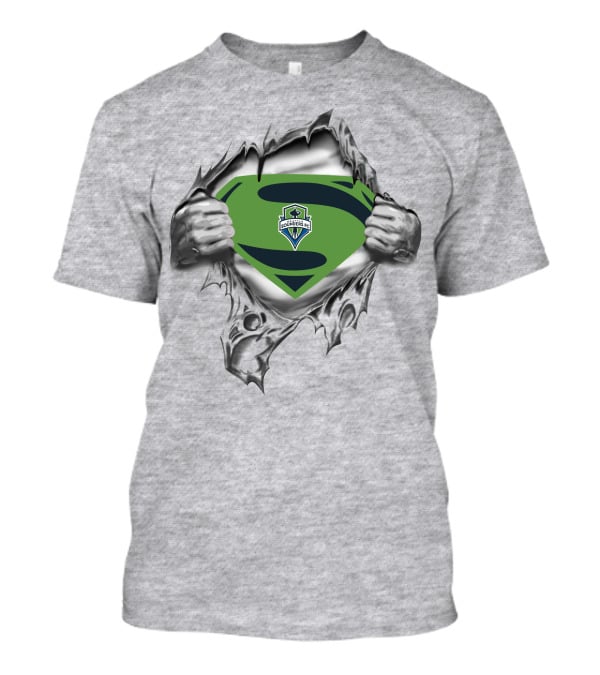Seattle Sounders Fc Superman Logo Superhero T-Shirt