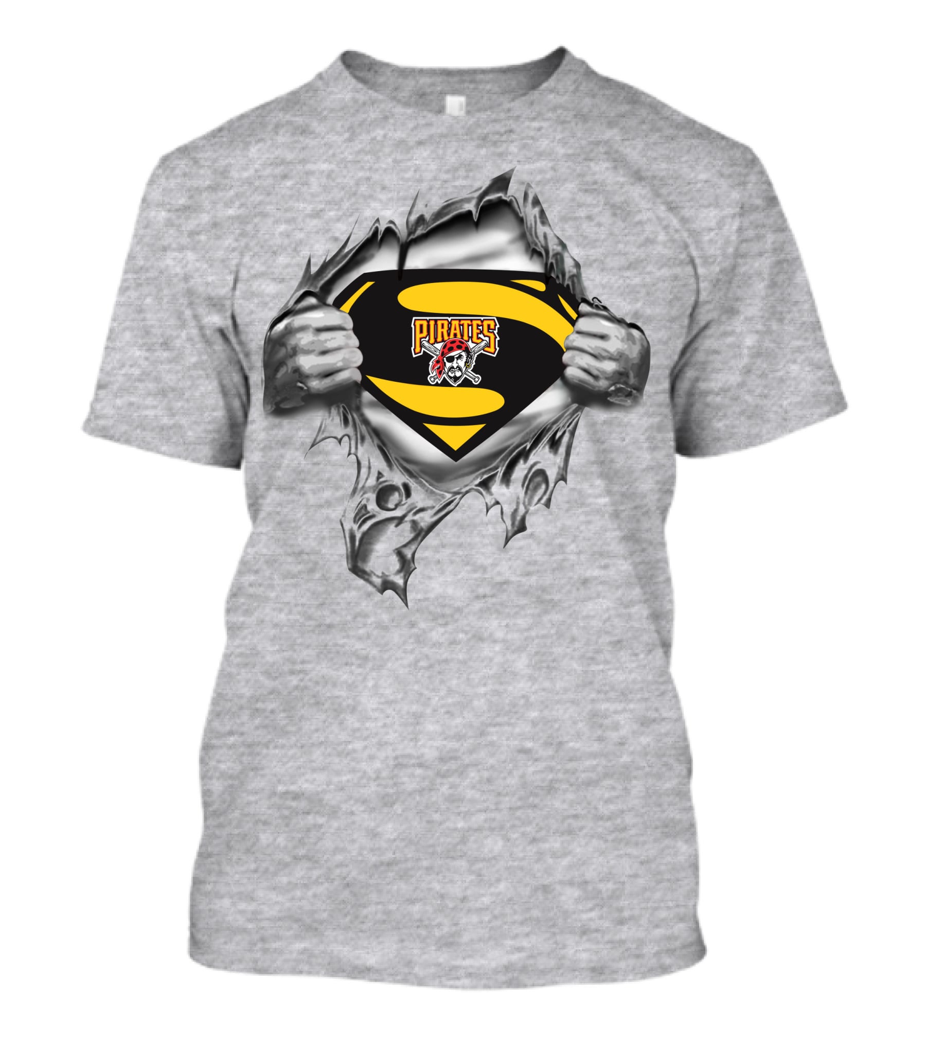 Pittsburgh Pirates Superman Logo Burst T-Shirt